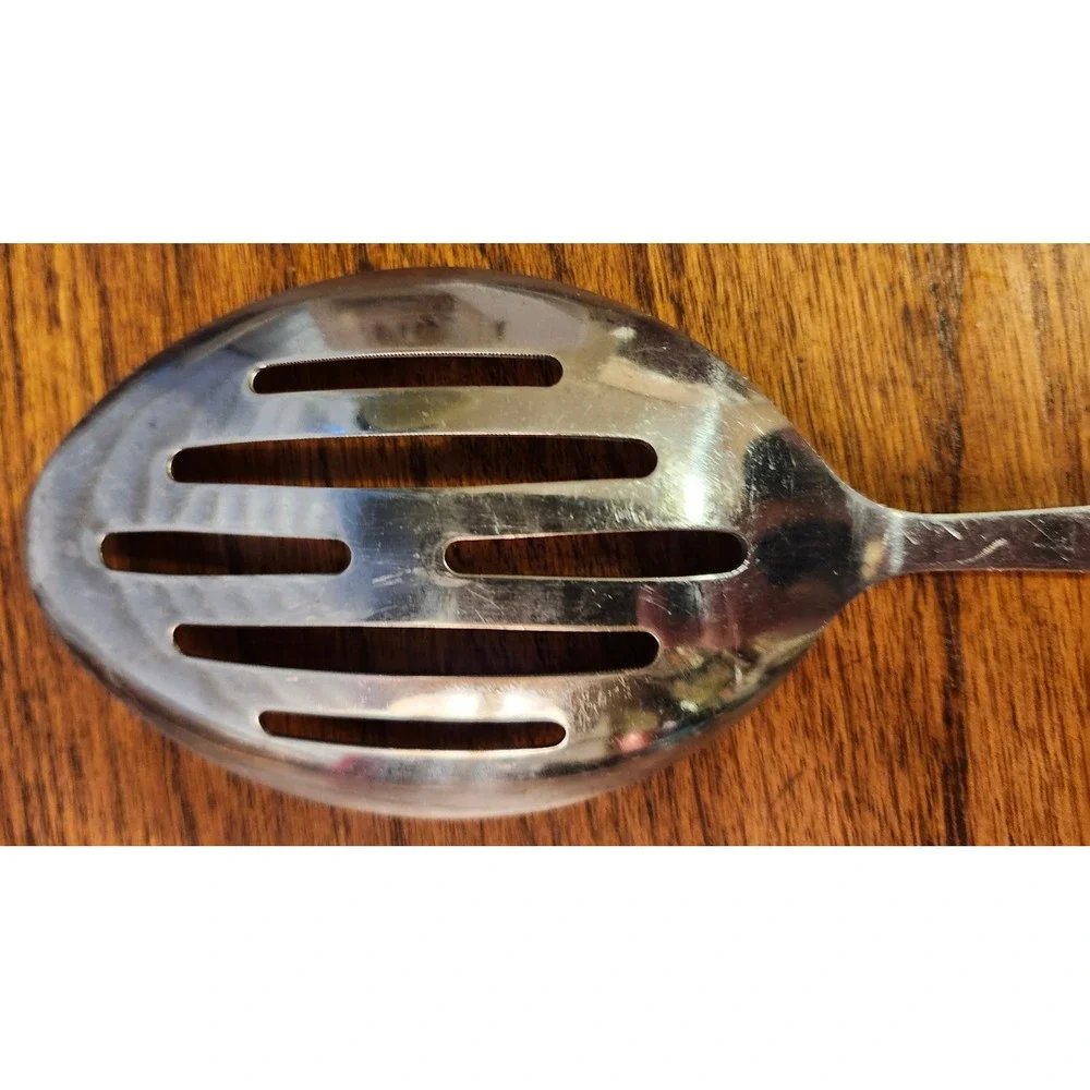 Wolfgang Puck Cafe Collection Slotted Spoon Stainless Steel Kitchen Utensil 12